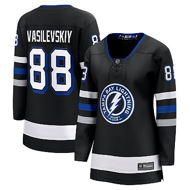 Women's Fanatics Branded Andrei Vasilevskiy Black Tampa Bay Lightning Alternate Premier Breakaway Player Jersey