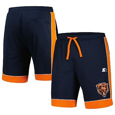 Men's Starter Navy/Orange Chicago Bears Fan Favorite Fashion Shorts