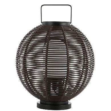 Jigu Outdoor Woven Globe Asian Led Lantern