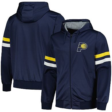 Men's G-III Sports by Carl Banks Navy Indiana Pacers Contender Full-Zip Hoodie Jacket