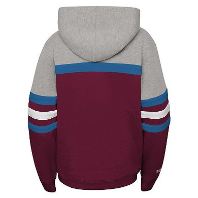 Youth Mitchell & NessÂ Burgundy Colorado Avalanche Head Coach Pullover Hoodie