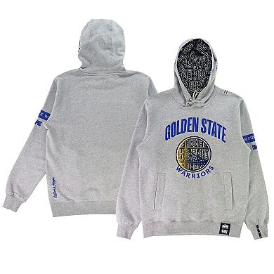 Unisex NBA x Two Hype  Heather Gray Golden State Warriors Culture & Hoops Heavyweight Pullover Hoodie