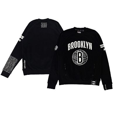 Unisex NBA x Two Hype  Black Brooklyn Nets Culture & Hoops Heavyweight Pullover Sweatshirt