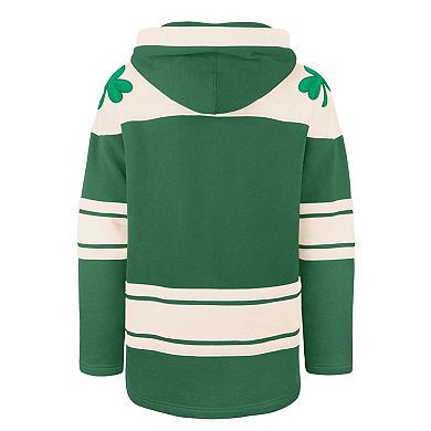 Men's '47 Kelly Green Toronto Maple Leafs St. Patrick's Day Superior Lacer Pullover Hoodie