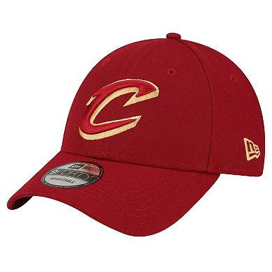 Men's New Era Wine Cleveland Cavaliers The League 9FORTY Adjustable Hat
