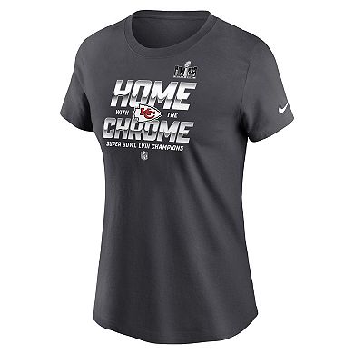 Women's Nike  Anthracite Kansas City Chiefs Super Bowl LVIII Champions Parade T-Shirt
