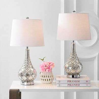 Darren Glass Led Table Lamp (set Of 2)