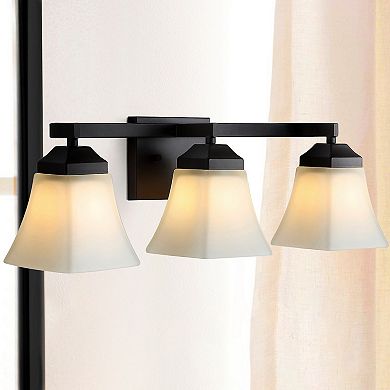 Staunton Iron/glass Modern Cottage Led Vanity Light