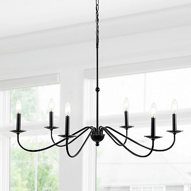 Wicklow Bohemian Farmhouse Iron Led Chandelier