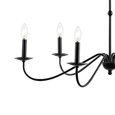 Wicklow Bohemian Farmhouse Iron Led Chandelier