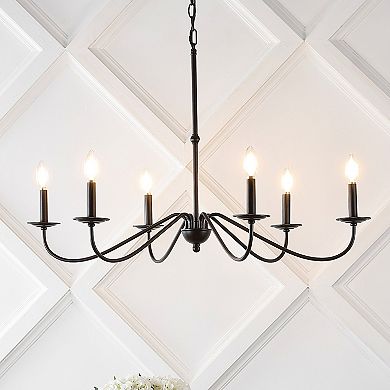 Wicklow Bohemian Farmhouse Iron Led Chandelier