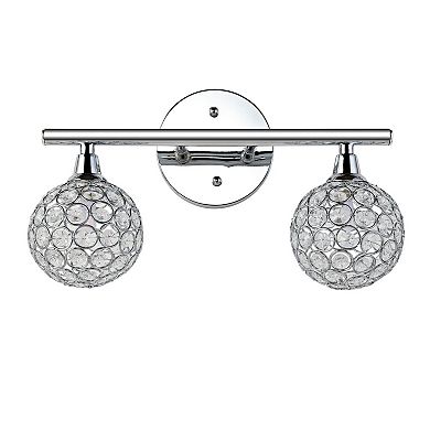 Maeve Iron/glass Contemporary Glam Led Vanity Light