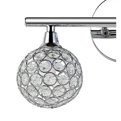 Maeve Iron/glass Contemporary Glam Led Vanity Light