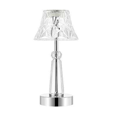 Madelyn Bohemian Classic Acrylic Rechargeable Integrated Led Table Lamp