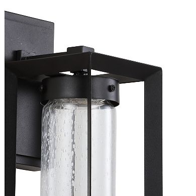 Nate Outdoor Modern Cube Bubble Glassmetal Integrated Led Wall Sconce