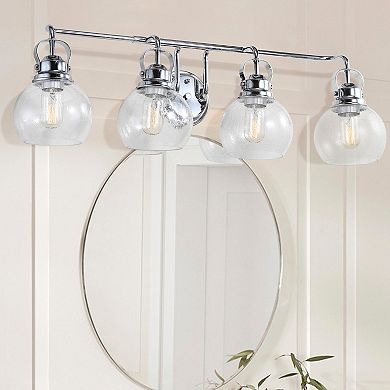 Shirley Metal Bubbled Glass Vanity Light