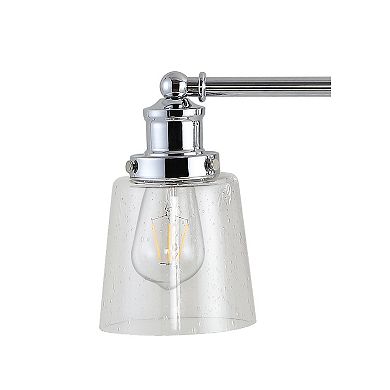 Beverly Iron/seeded Glass Classic Cottage Led Vanity Light