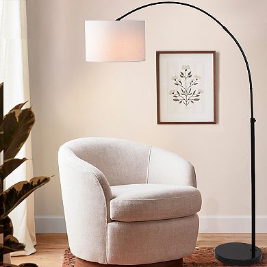 Collier Industrial Vintage Head And Height Adjustable Iron Led Arc Floor Lamp With Smart Bulb