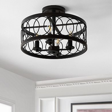 Sylvain Metal Led Semi Flush Mount