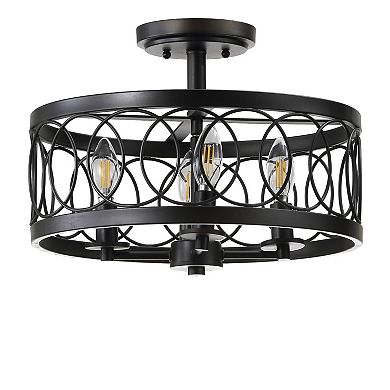 Sylvain Metal Led Semi Flush Mount