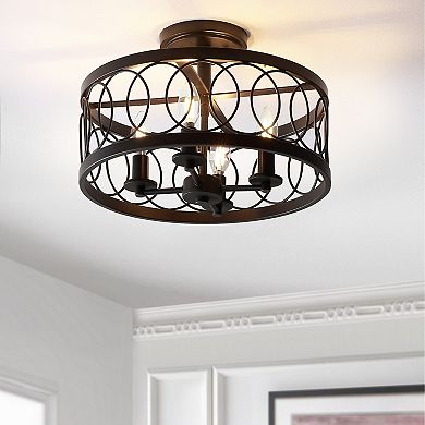 Sylvain Metal Led Semi Flush Mount