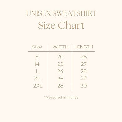 Coquette Bow Chart Sweatshirt