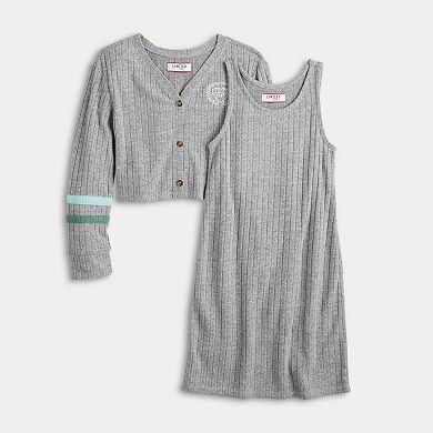 Girls 7-16 Limited Too Cardigan Twin Set Dress