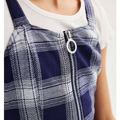 Girls 7-16 Limited Too Plaid Dress & Tee Set