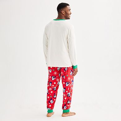 Disney's Mickey Mouse Men's Pajama Top & Pajama Bottoms Set by Jammies For Your Families®