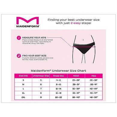Women's Maidenform® 3-Pack Everyday Luxe High Leg Panties