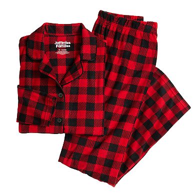 Women's Jammies For Your Families® Merry & Bright Buffalo Plaid Notch Pajama Top & Pajama Bottoms Set