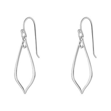 PRIMROSE Sterling Silver Polished Open Pointy Teardrop Earrings