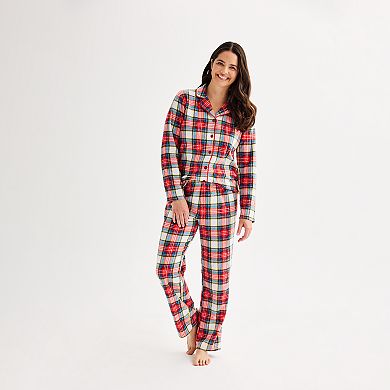 Women's Jammies For Your Families® Jingle Bell Rock Notch Pajama Top & Pajama Bottoms Set