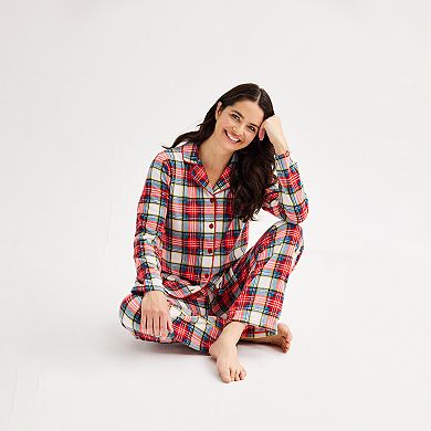 Women's Jammies For Your Families® Jingle Bell Rock Notch Pajama Top & Pajama Bottoms Set