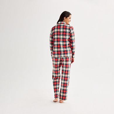 Women's Jammies For Your Families® Jingle Bell Rock Notch Pajama Top & Pajama Bottoms Set