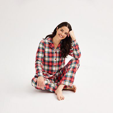 Petite Jammies For Your Families® Jingle Bell Rock Notch Pajama Top & Pajama Bottoms Set