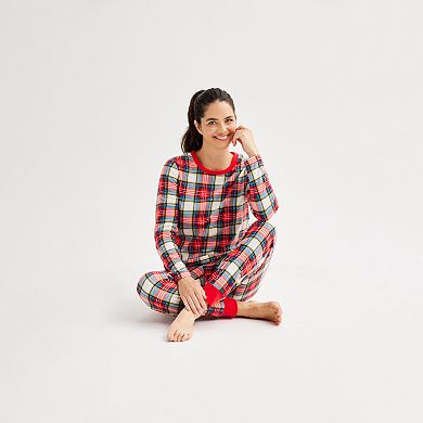 Women's Tall Jammies For Your Families® Jingle Bell Rock Pajama Top & Jogger Pajama Bottoms Set