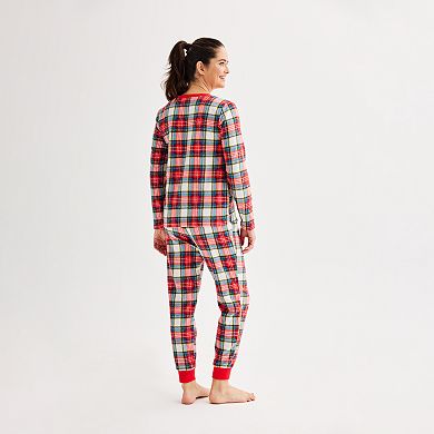 Women's Tall Jammies For Your Families® Jingle Bell Rock Pajama Top & Jogger Pajama Bottoms Set