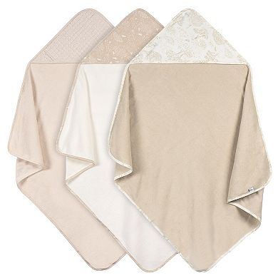 Just Born Baby 3-Pack Hooded Towels