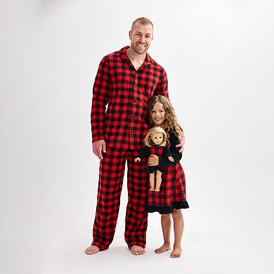 Girls 4-16 Jammies For Your Families?? Merry & Bright Buffalo Plaid Nightgown & Matching Doll Gown