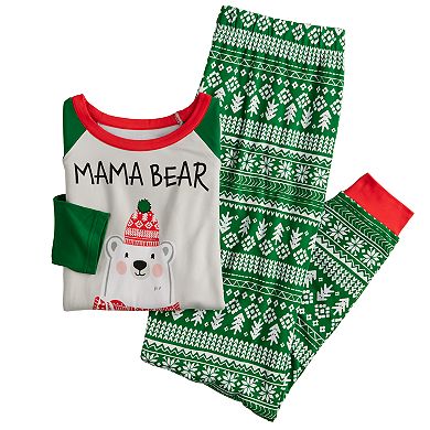 Women's Jammies For Your Families® Bear Pajama Top & Jogger Pajama Bottoms Set