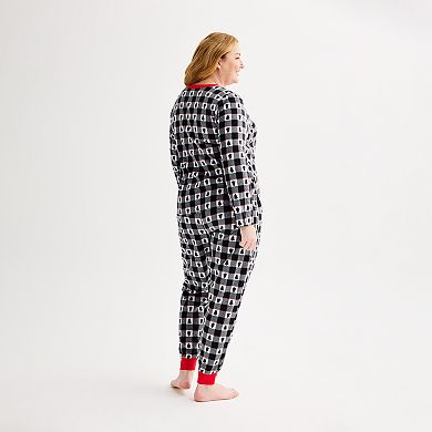 Plus Size Jammies For Your Families® Winter Plaid Pajama Top & Jogger Pajama Bottoms Set