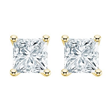 Celebration Gems 14k Gold 1 Carat T.W. Diamond Nickel Free Stud Earrings