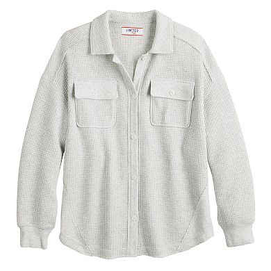 Girls 7-16 Limited Too Textured Waffle Shacket