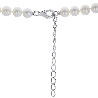 PearLustre by Imperial Sterling Silver Freshwater Cultured Pearl Necklace Trio Set