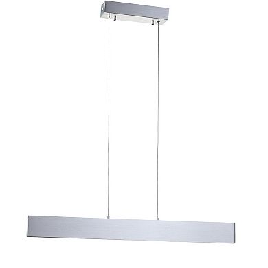 Draper 32" Adjustable Integrated Led Metal Linear Pendant, Light Brown Wood Finish