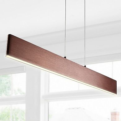 Draper Dimmable Adjustable Integrated Led Metal Linear Pendant