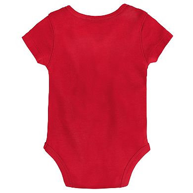 Infant  Red Kansas City Chiefs Super Bowl LVIII Champions Stack Bodysuit