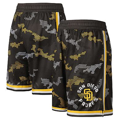 Youth Fanatics Brown San Diego Padres Tech Runner Shorts