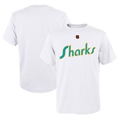 Youth White San Jose Sharks Special Edition 2.0 Primary Logo T-Shirt